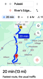 Map Screen Shot